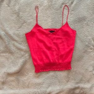 French Connection Red Silk Cami